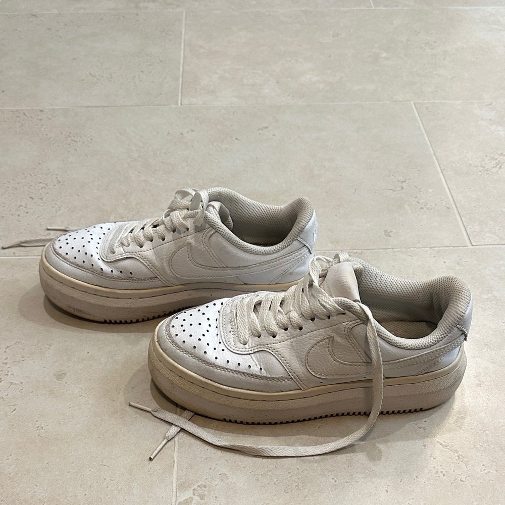 Nike Women's White Low-Top Platform Sneakers